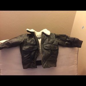 COPY - Gap Toddler Faux Leather Bomber Jacket 18-24 month
